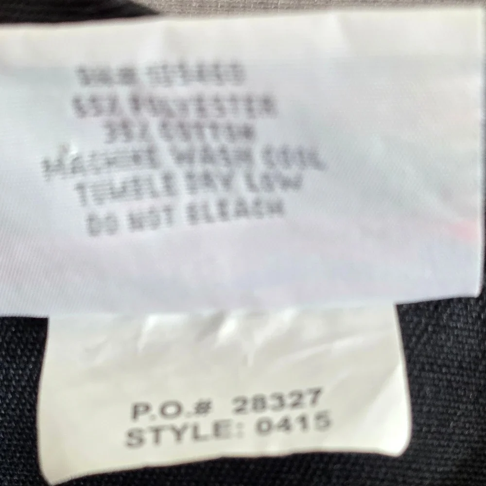 Uncommon Threads Chef Coat Mens 2XL Black Short Sleeve Button Front Twill 0415‎